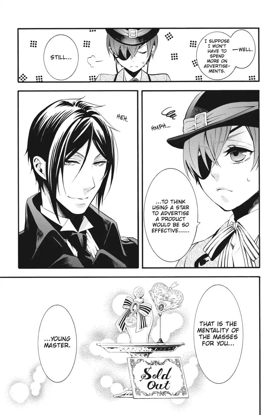Kuroshitsuji Chapter 85 page 39 - Chapter 85: In the afternoon: The Butler, Taking Off
