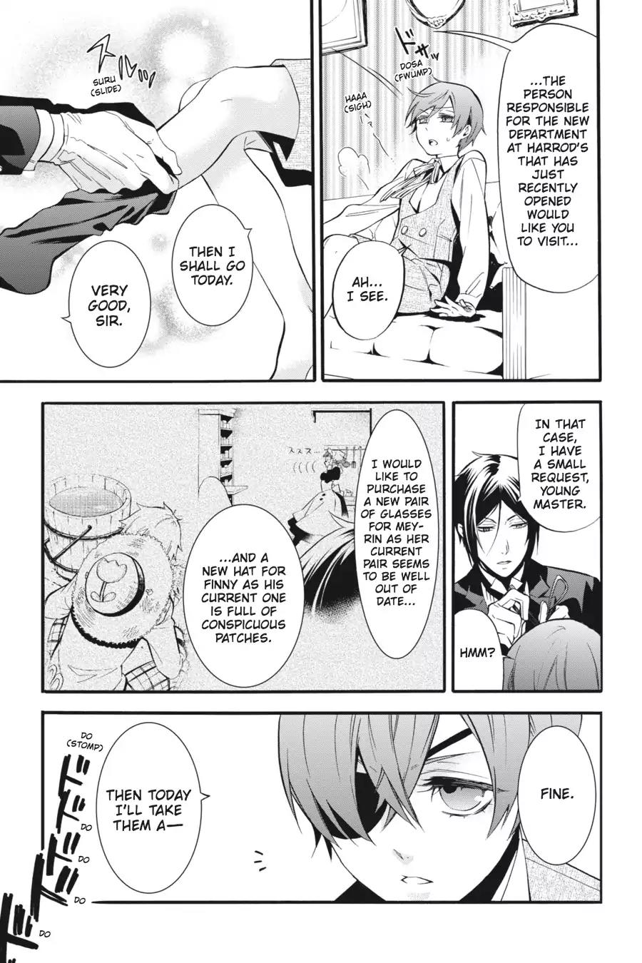 Kuroshitsuji Chapter 85 page 5 - Chapter 85: In the afternoon: The Butler, Taking Off