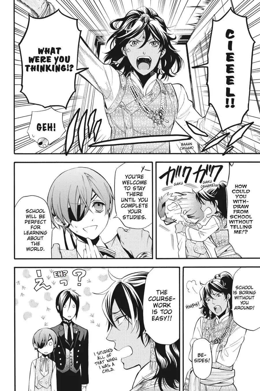 Kuroshitsuji Chapter 85 page 6 - Chapter 85: In the afternoon: The Butler, Taking Off