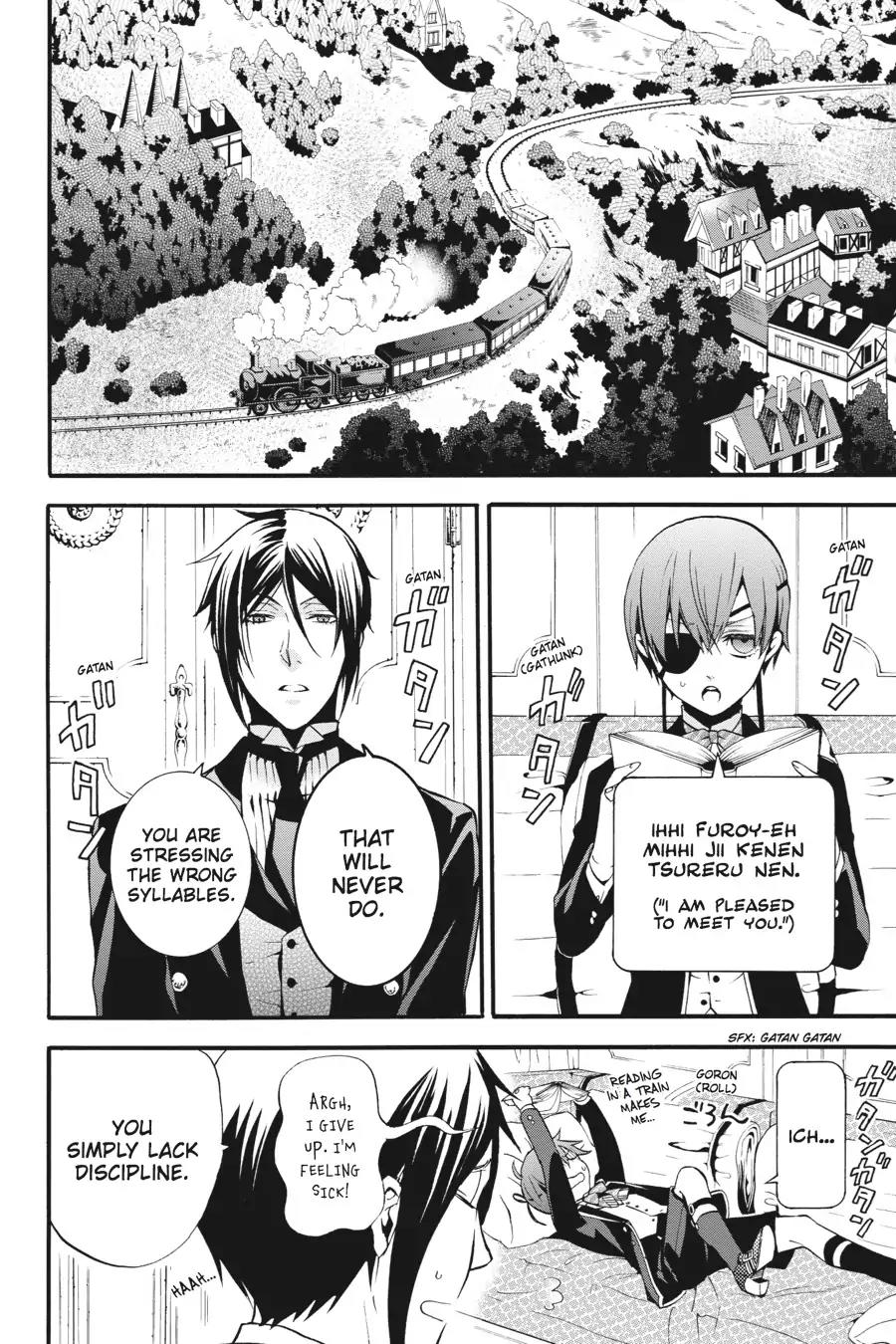 Kuroshitsuji Chapter 86 page 10 - Chapter 86: At night: The Butler, On Board