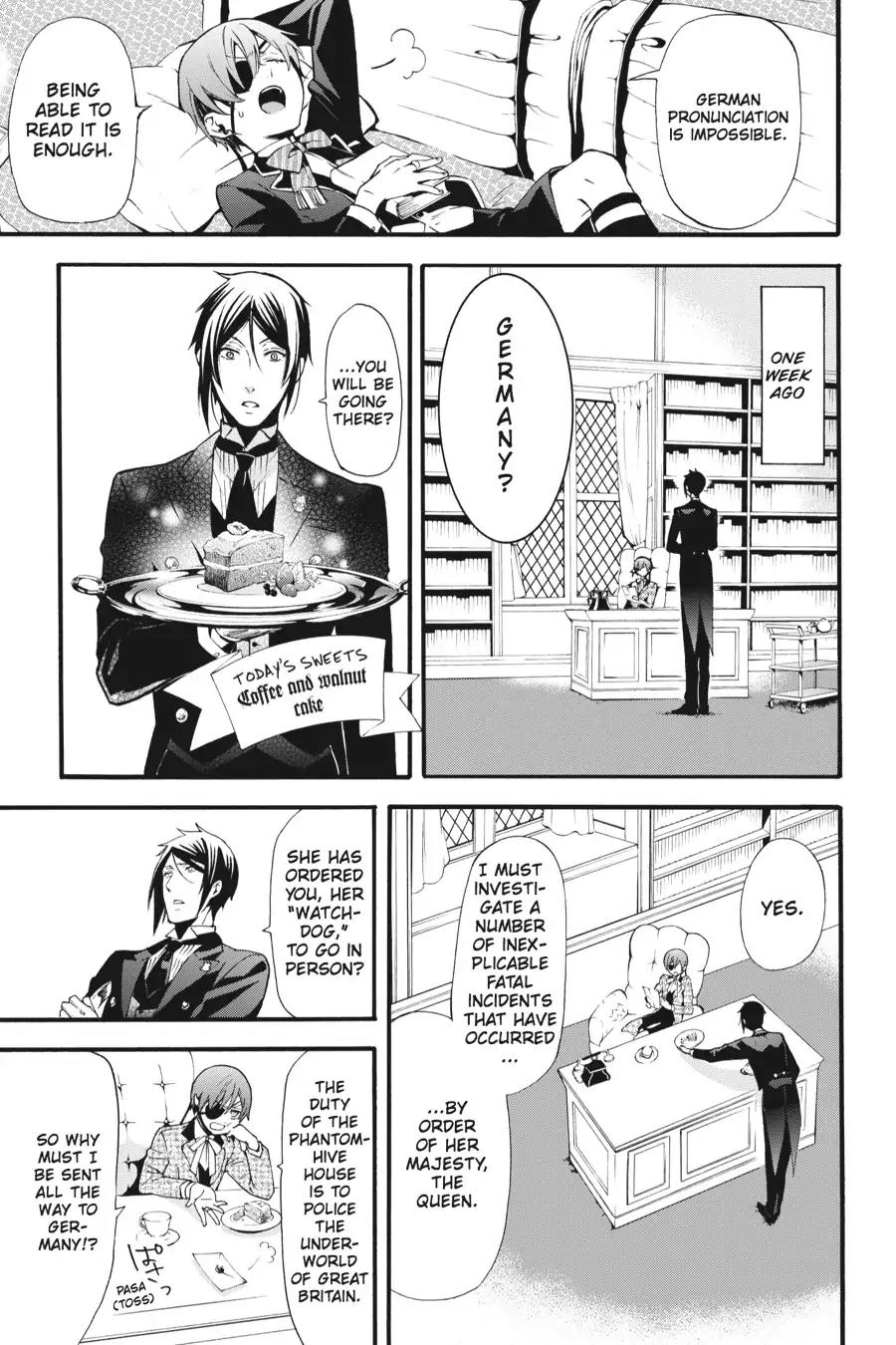 Kuroshitsuji Chapter 86 page 11 - Chapter 86: At night: The Butler, On Board