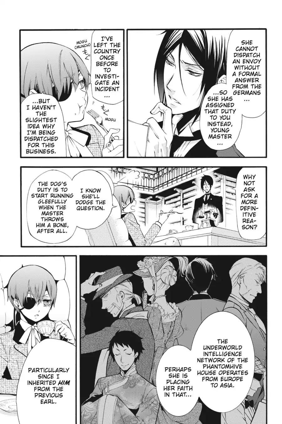Kuroshitsuji Chapter 86 page 13 - Chapter 86: At night: The Butler, On Board