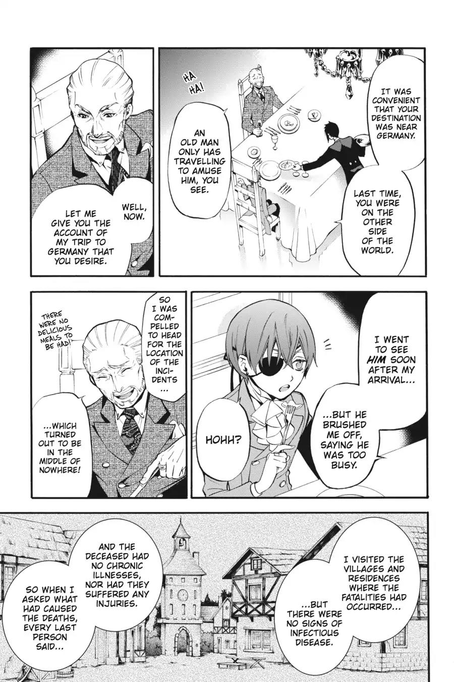 Kuroshitsuji Chapter 86 page 15 - Chapter 86: At night: The Butler, On Board