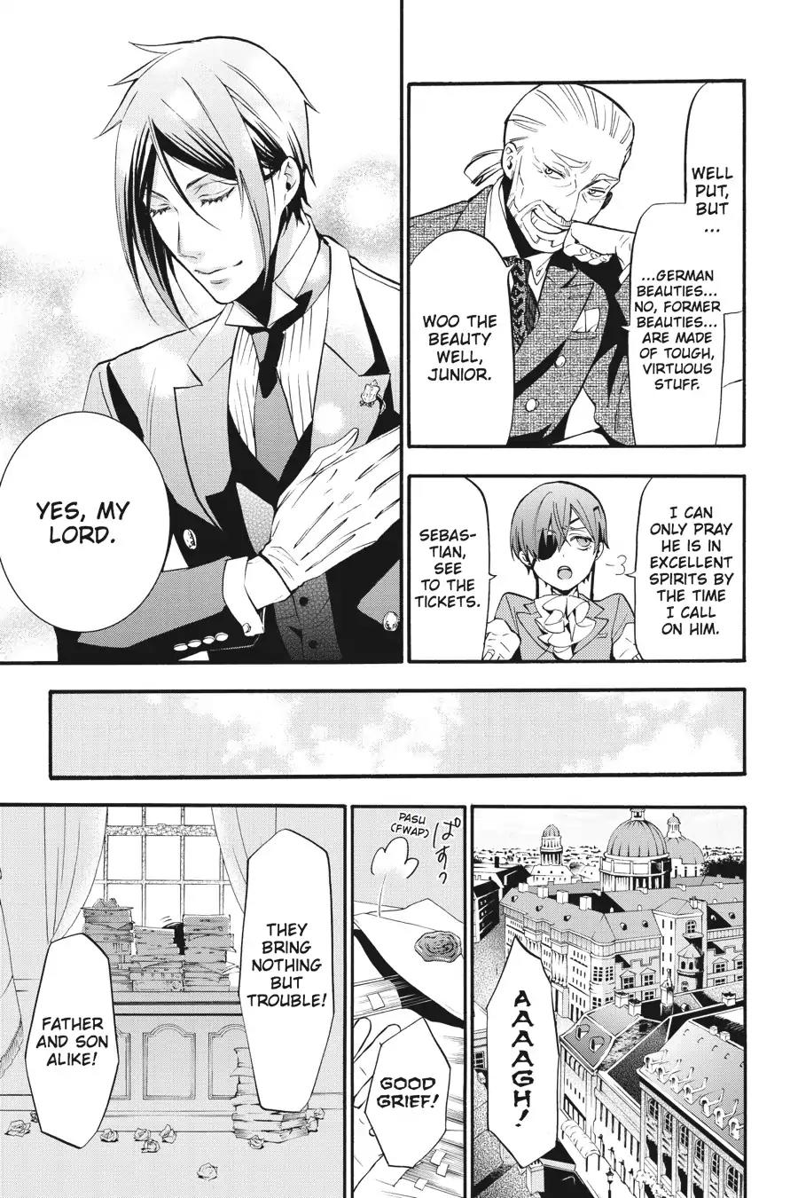Kuroshitsuji Chapter 86 page 19 - Chapter 86: At night: The Butler, On Board