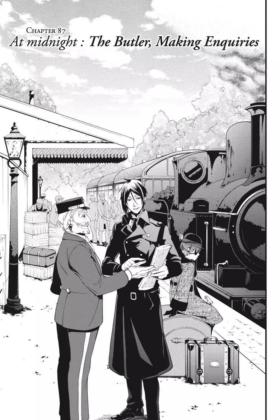 Kuroshitsuji Chapter 87: At midnight: The Butler, Making Enquiries thumbnail