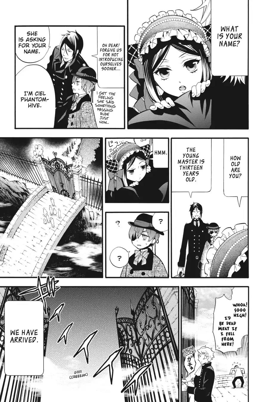 Kuroshitsuji Chapter 88 page 14 - Chapter 88: In the morning: The Butler, Assisting