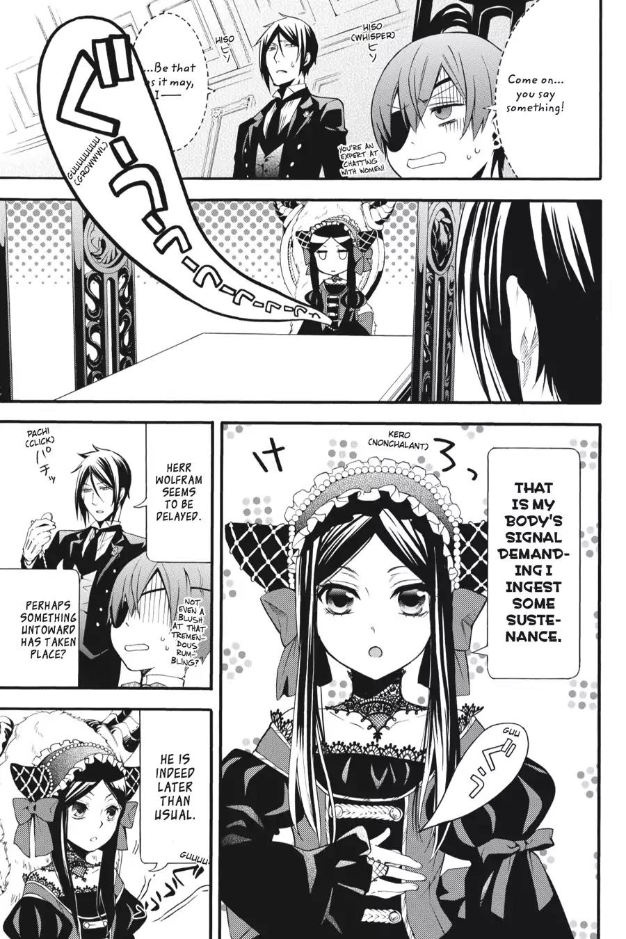 Kuroshitsuji Chapter 88 page 20 - Chapter 88: In the morning: The Butler, Assisting