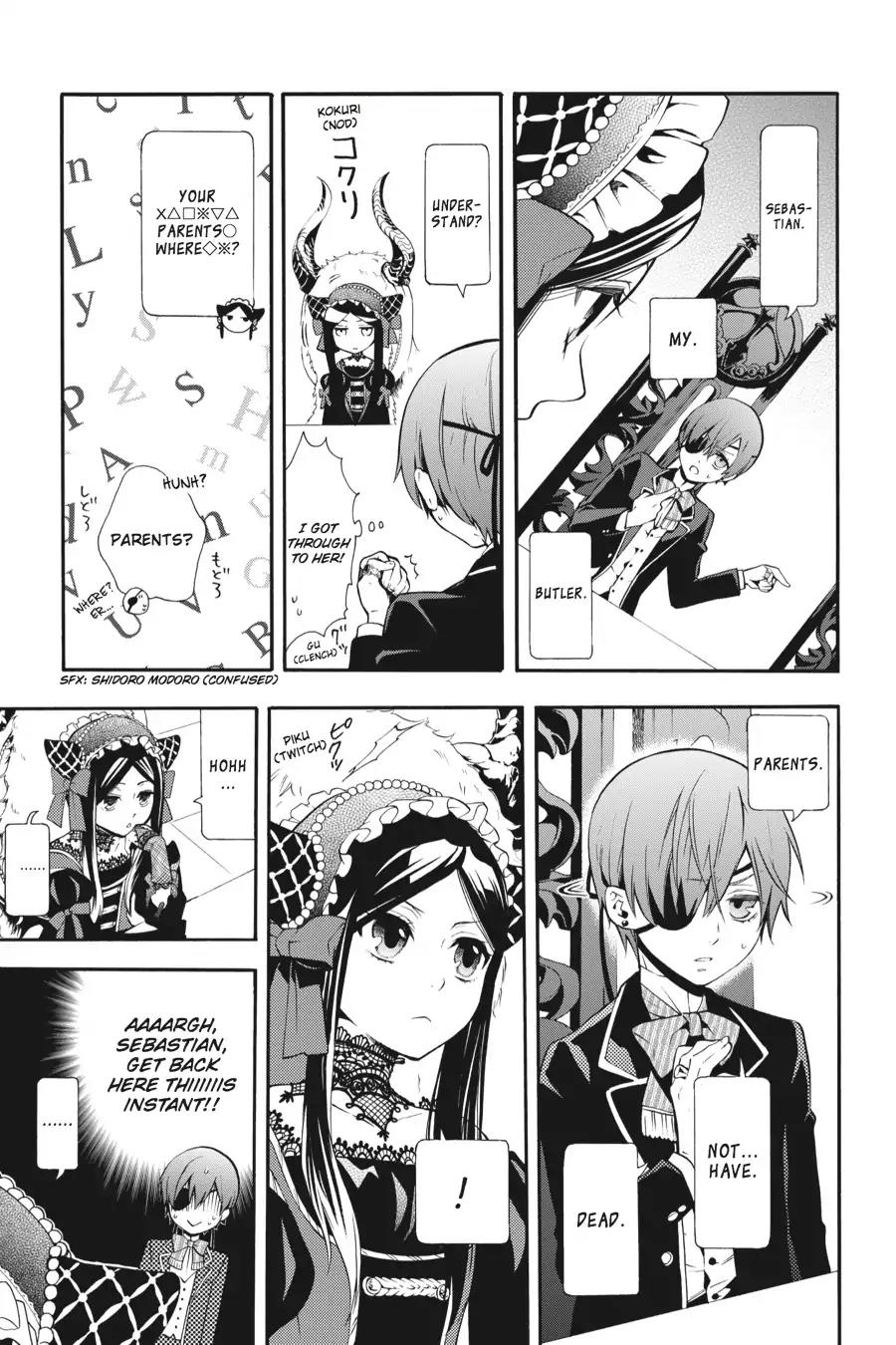 Kuroshitsuji Chapter 88 page 22 - Chapter 88: In the morning: The Butler, Assisting