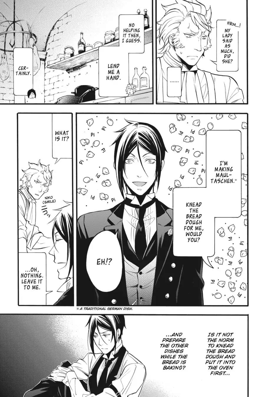 Kuroshitsuji Chapter 88 page 24 - Chapter 88: In the morning: The Butler, Assisting