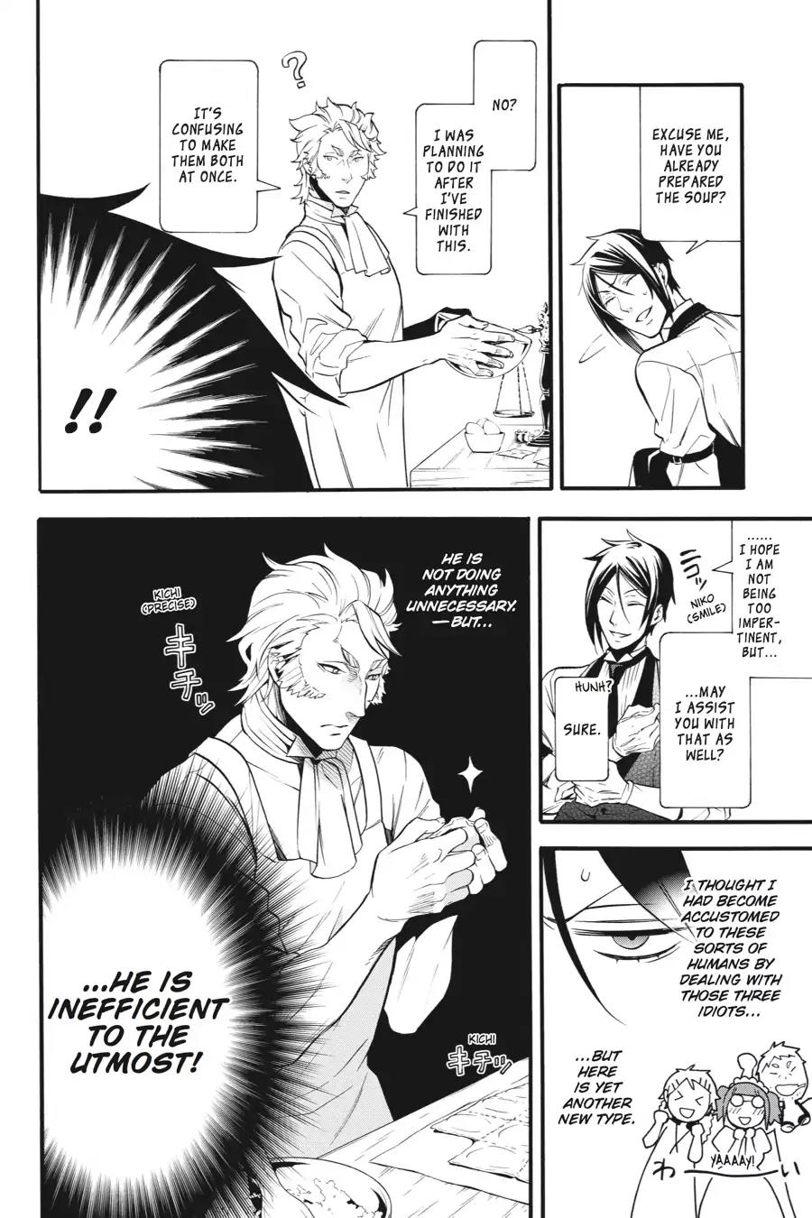 Kuroshitsuji Chapter 88 page 25 - Chapter 88: In the morning: The Butler, Assisting