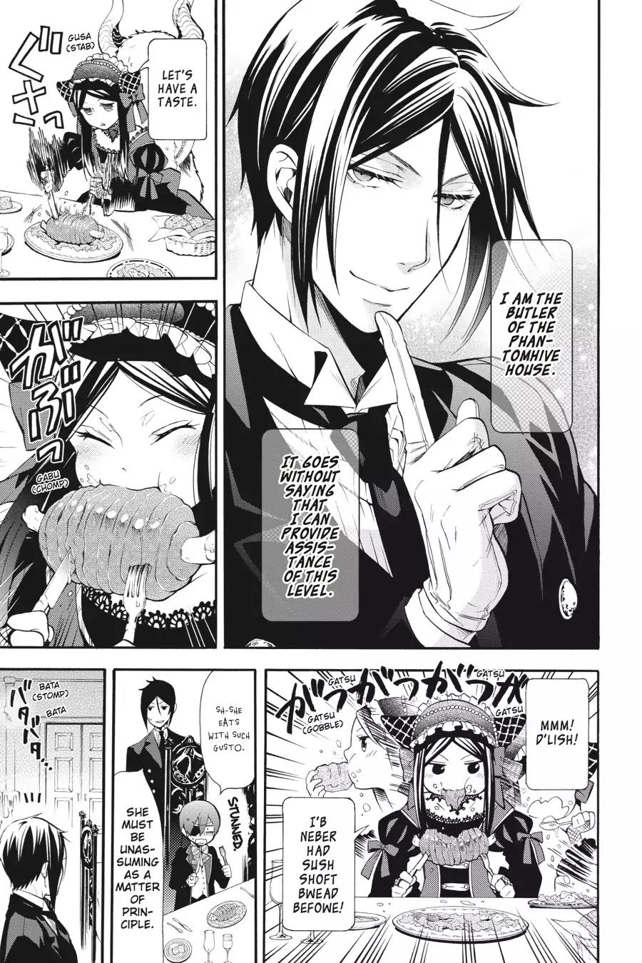 Kuroshitsuji Chapter 88 page 28 - Chapter 88: In the morning: The Butler, Assisting