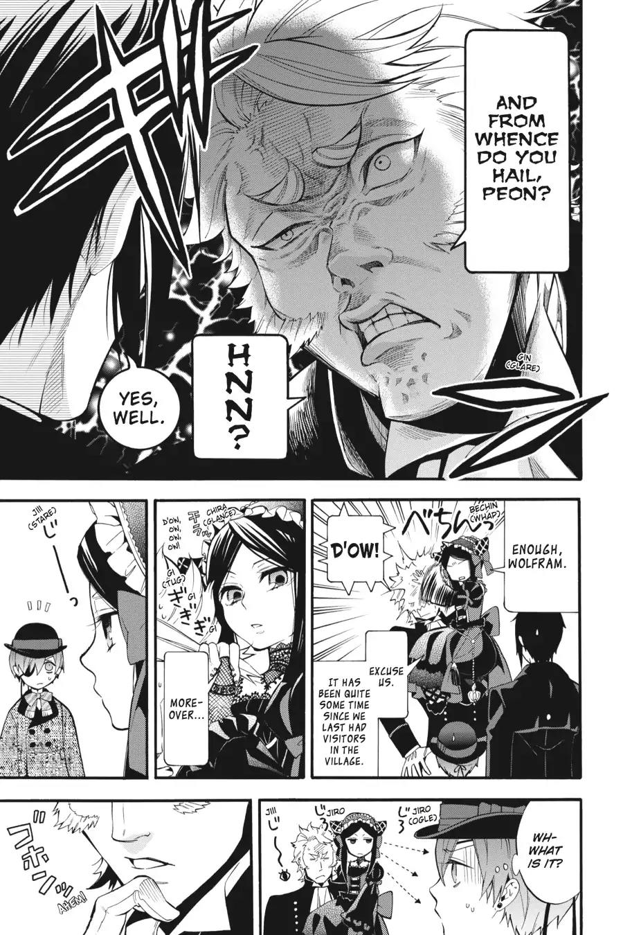 Kuroshitsuji Chapter 88 page 6 - Chapter 88: In the morning: The Butler, Assisting