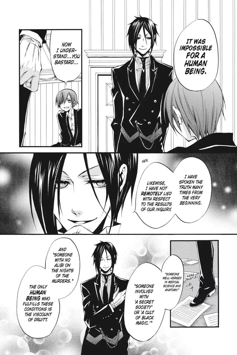 Kuroshitsuji Chapter 9 page 6 - Chapter 9: At midnight: The Butler, Encounters