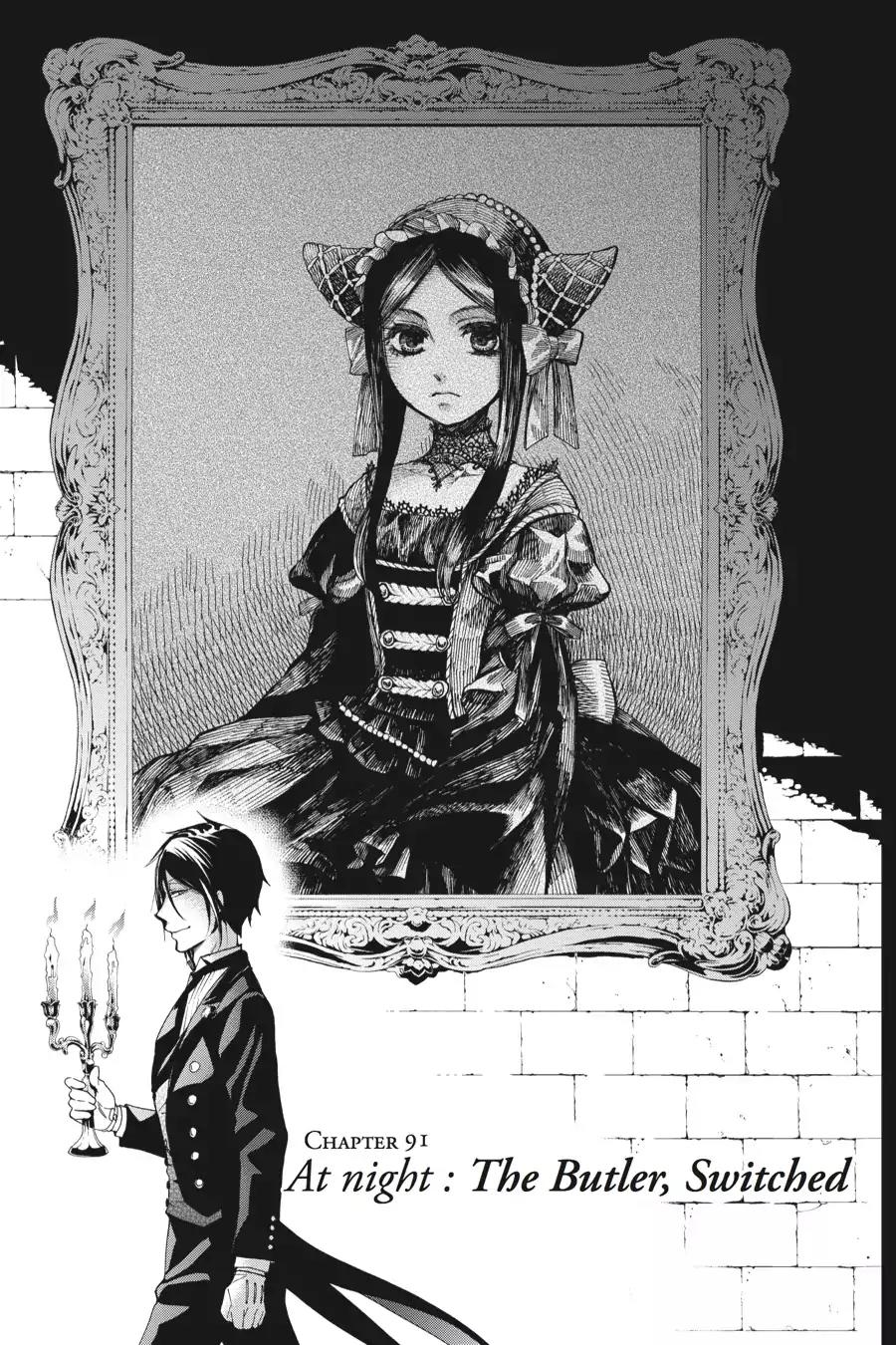 Kuroshitsuji Chapter 91 page 1 - Chapter 91: At night: The Butler, Switched