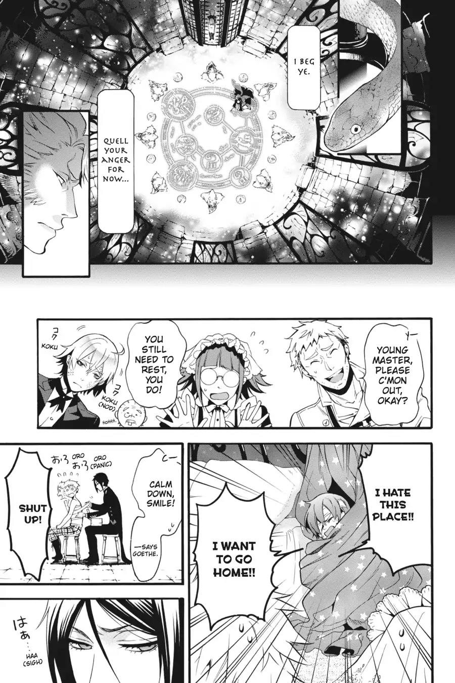 Kuroshitsuji Chapter 92 page 35 - Chapter 92: At midnight: The Butler, In Service