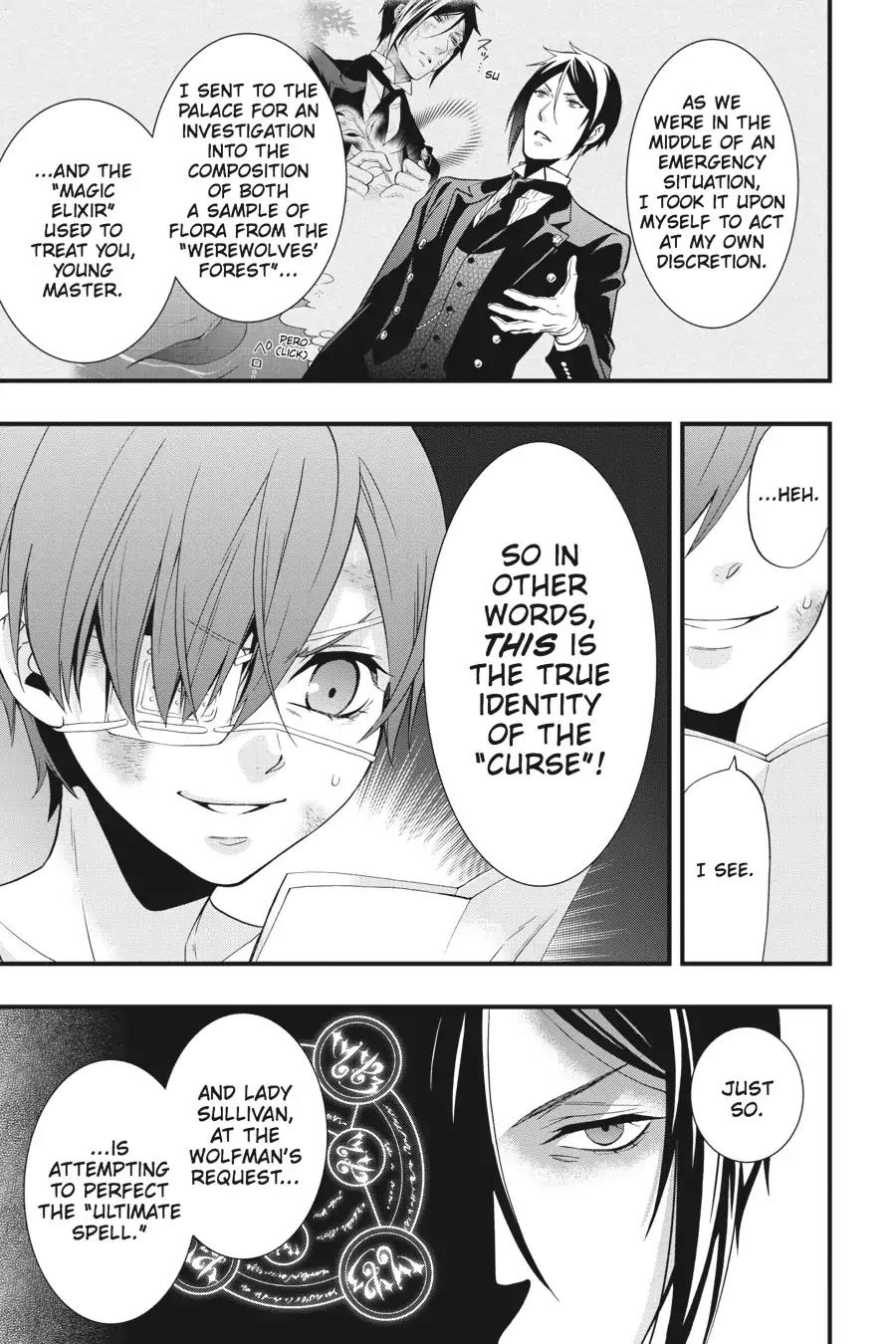 Kuroshitsuji Chapter 95 page 33 - Chapter 95: In the afternoon: The Butler, Dismayed