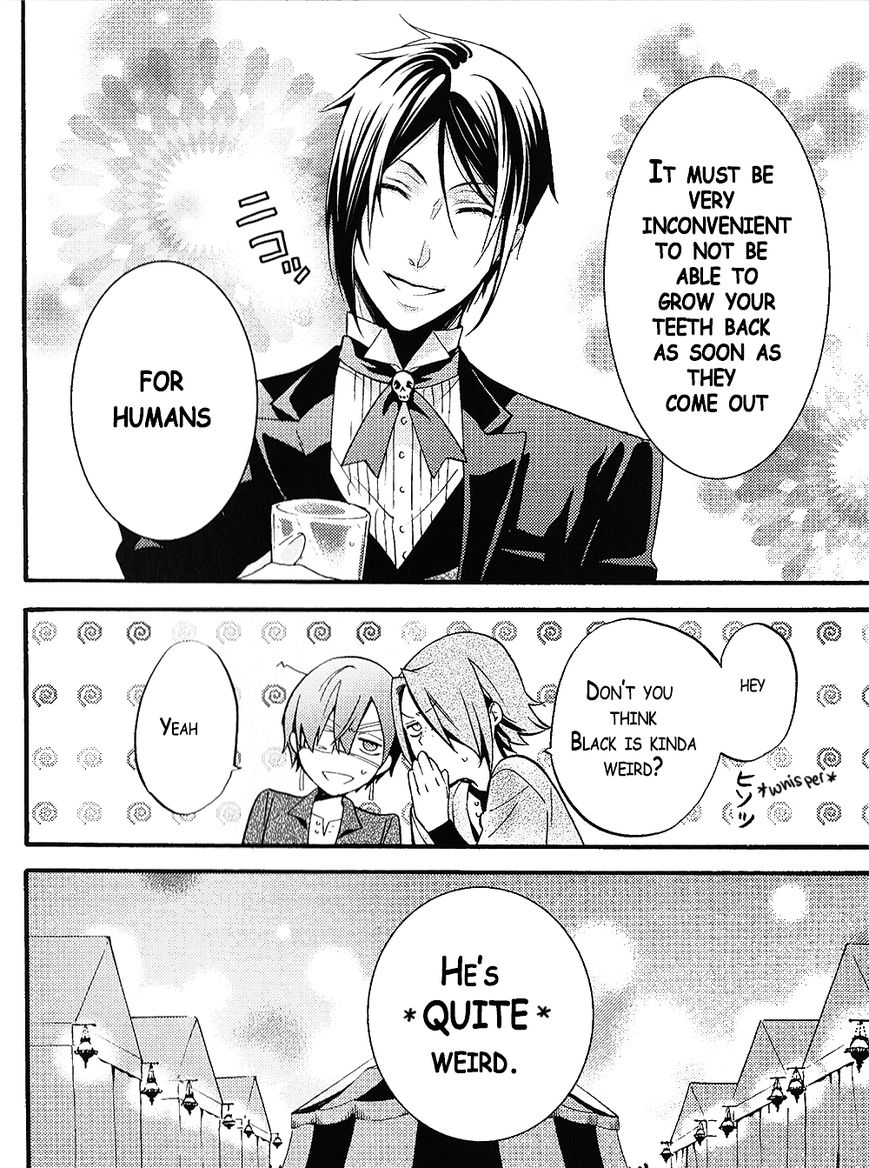 Kuroshitsuji Chapter 96.5 page 27 - Chapter 96.5 : Book of Circus Side Story: That Butler, Friendly