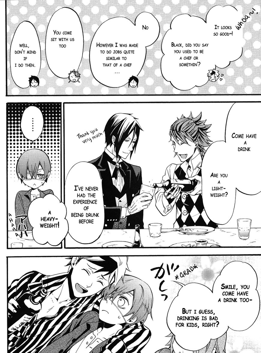 Kuroshitsuji Chapter 96.5 page 6 - Chapter 96.5 : Book of Circus Side Story: That Butler, Friendly