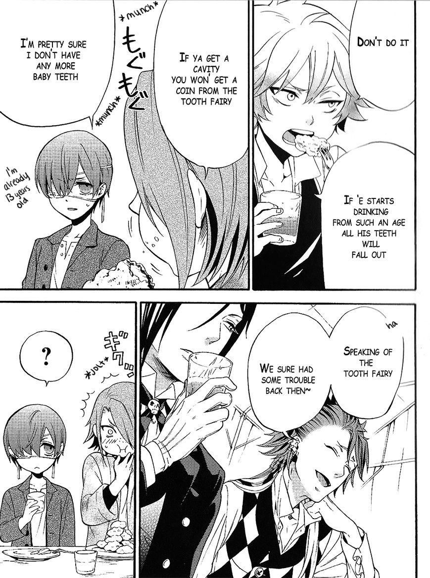Kuroshitsuji Chapter 96.5 page 7 - Chapter 96.5 : Book of Circus Side Story: That Butler, Friendly