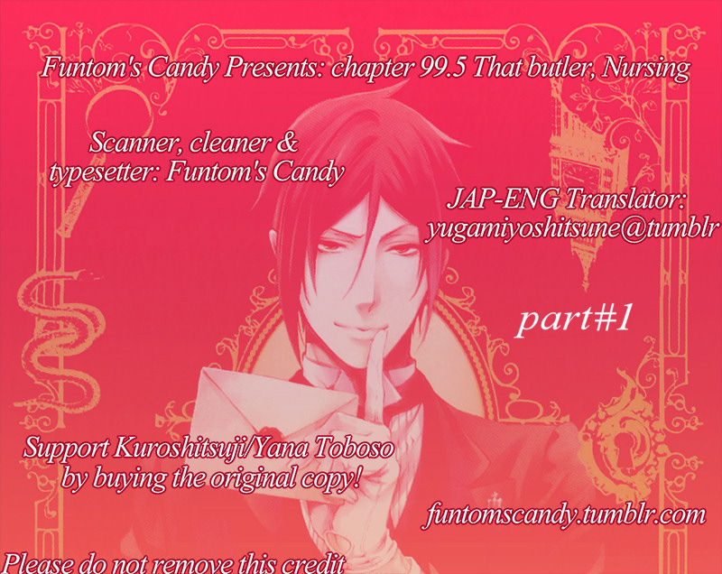 Kuroshitsuji Chapter 99.5 page 1 - Chapter 99.5 : That Butler, Nursing