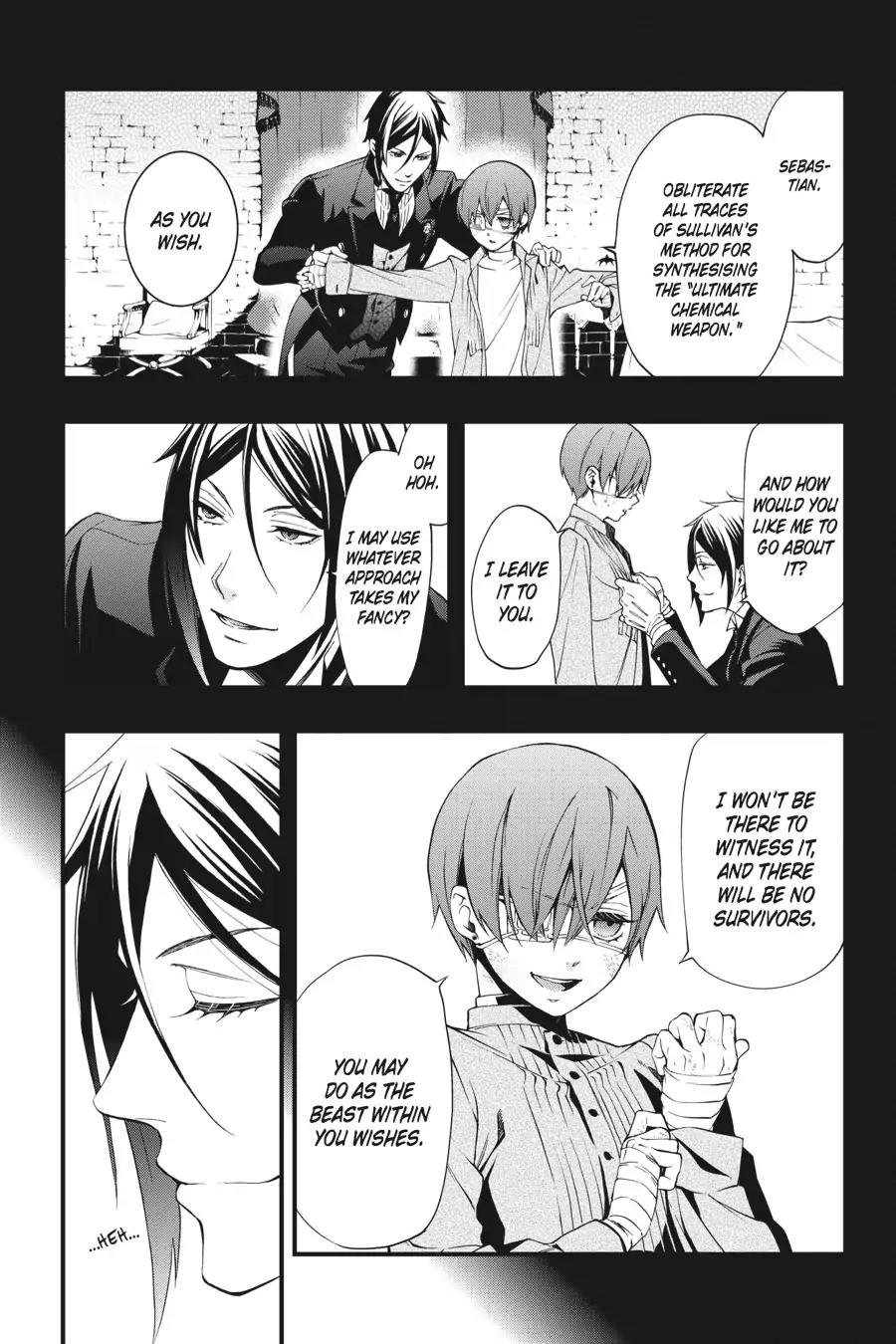 Kuroshitsuji Chapter 99 page 21 - Chapter 99: In the morning: The Butler, In a Rage
