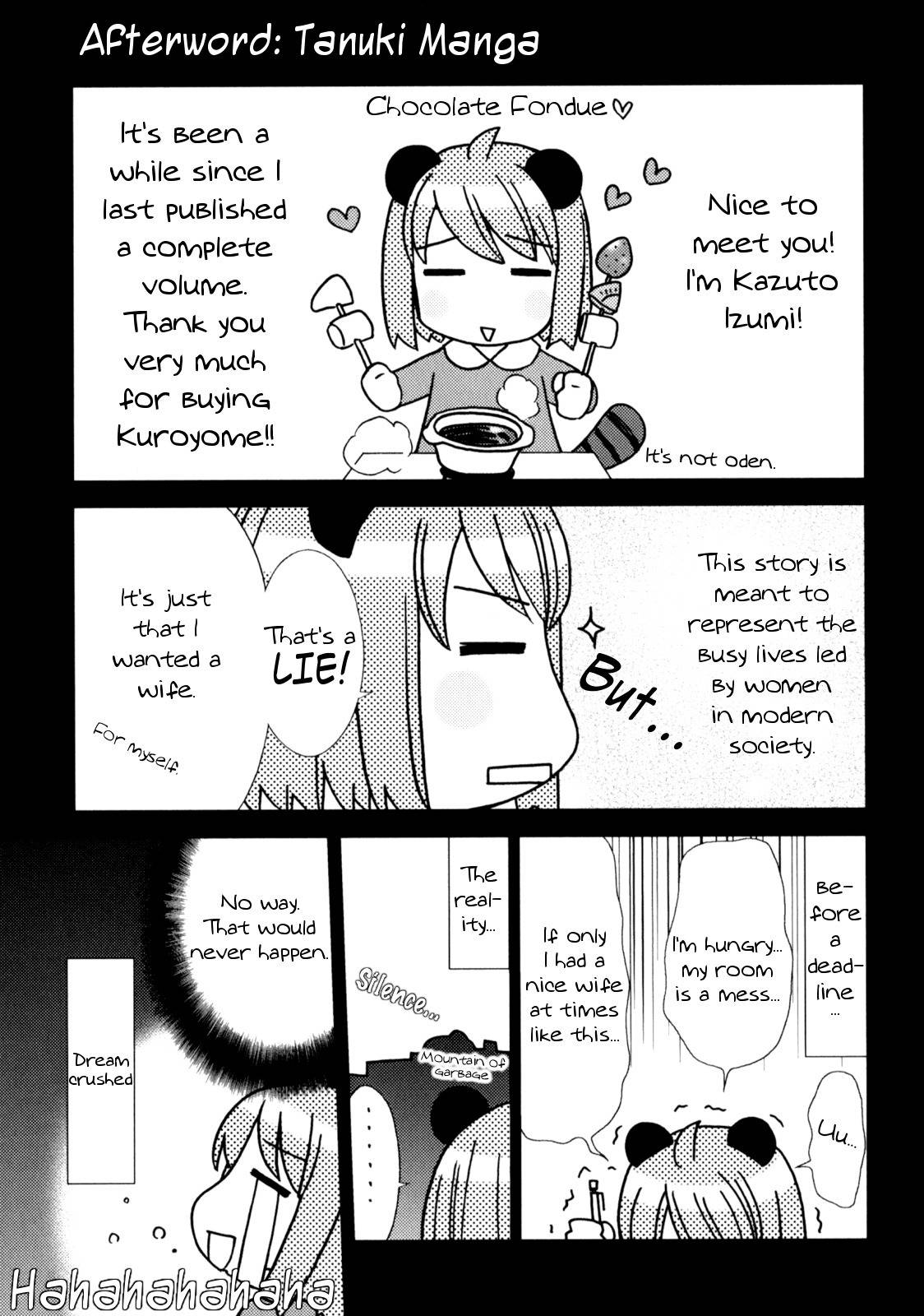 Kuroyome Chapter 6.3 page 1 - Chapter 6.3: Afterword and Cover