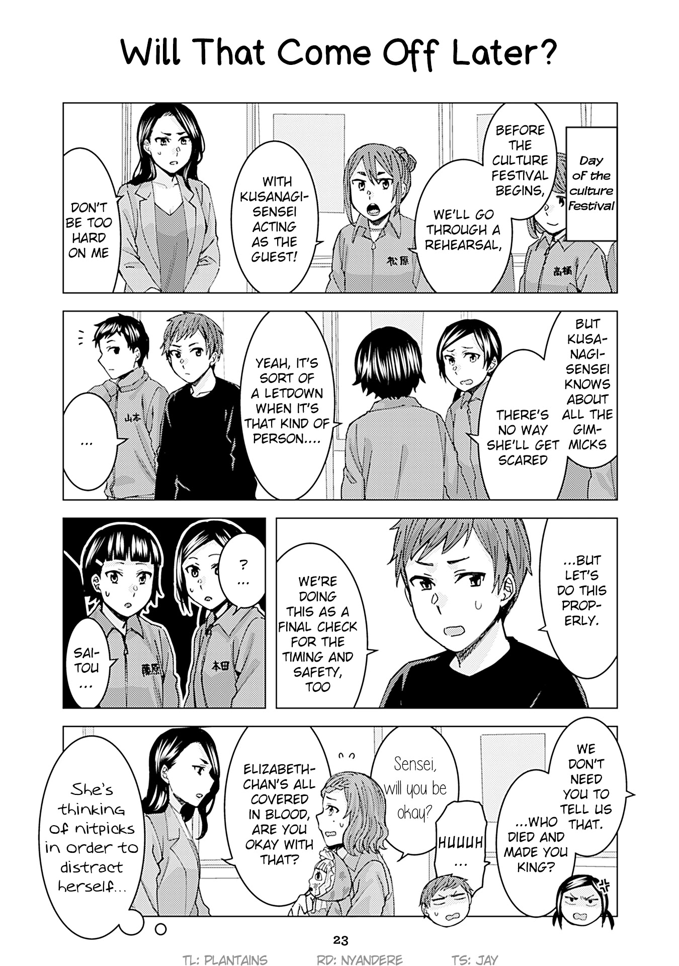 Kusanagi-sensei Is Being Tested Chapter 137 page 1 - Chapter 137: Will That Come Off Later?