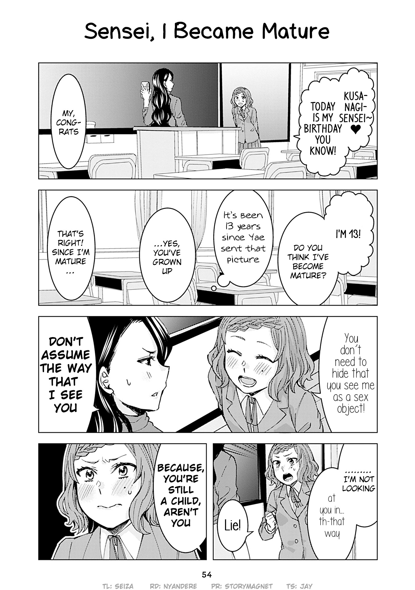 Kusanagi-sensei Is Being Tested Chapter 164 page 1 - Chapter 164: Sensei, I Became Mature