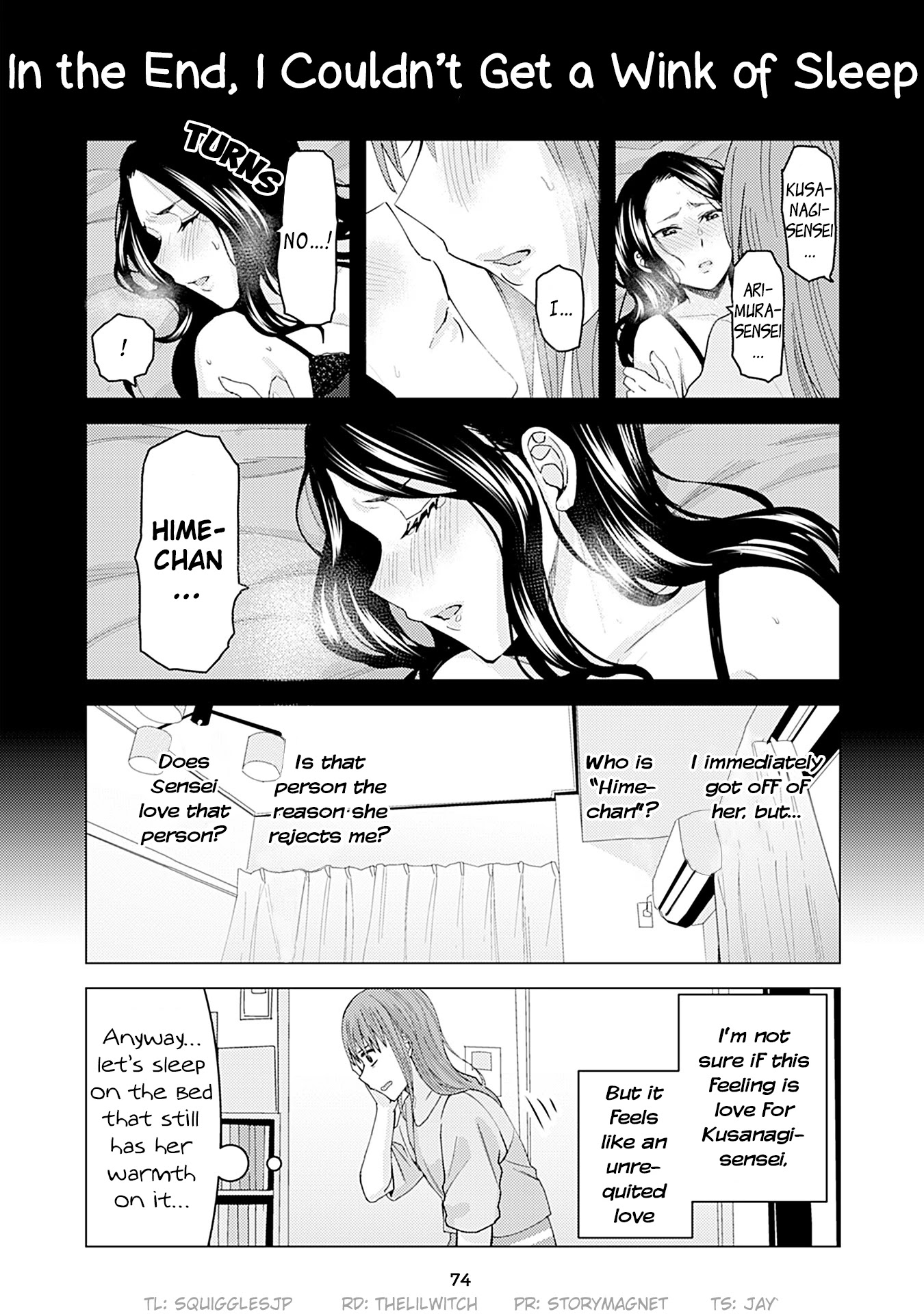 Kusanagi-sensei Is Being Tested Chapter 183 page 1 - Chapter 183: In the End, I Couldn't Get a Wink of Sleep