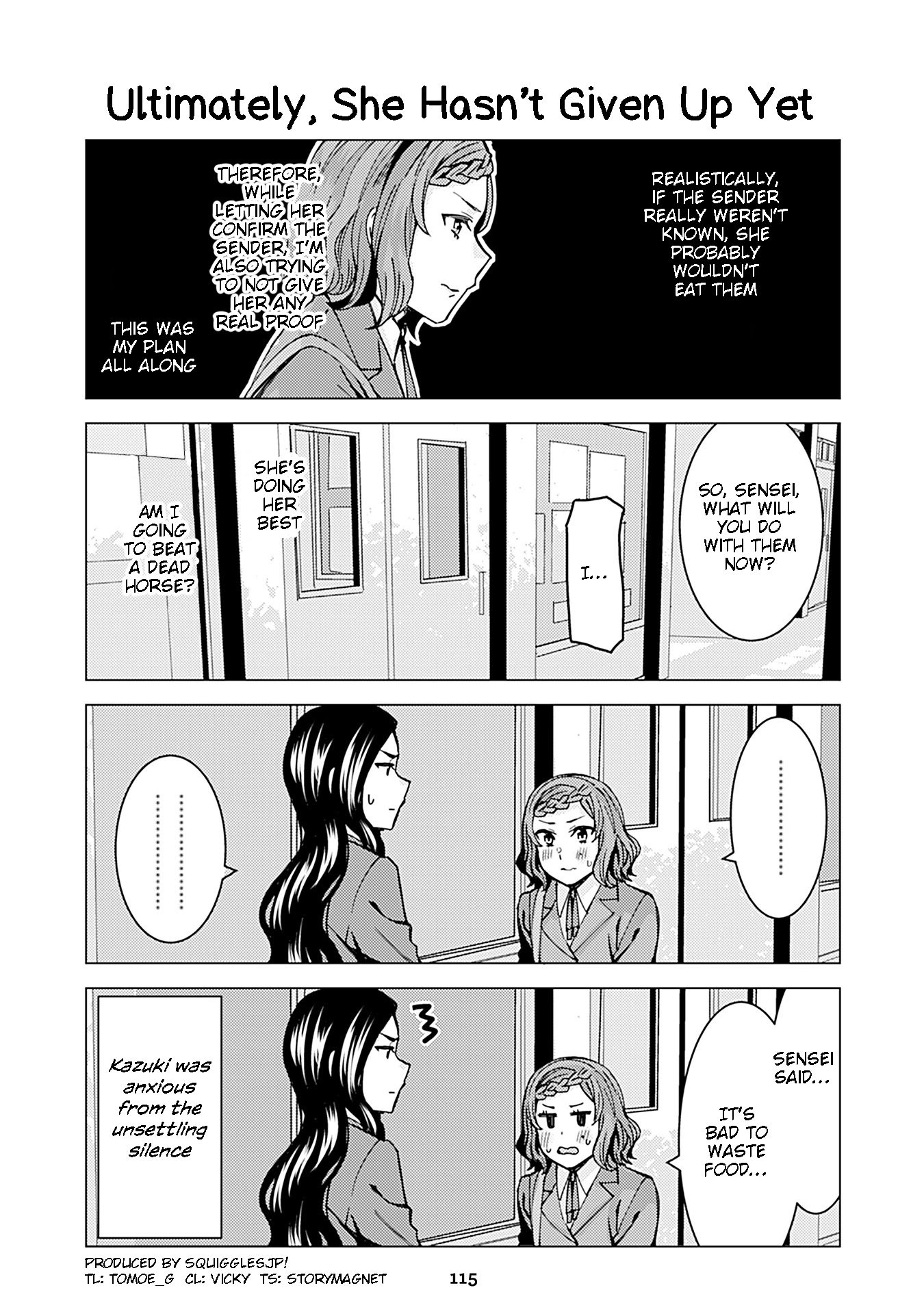 Kusanagi-sensei Is Being Tested Chapter 221 page 1 - Chapter 221: Ultimately, She Hasn't Given Up Yet