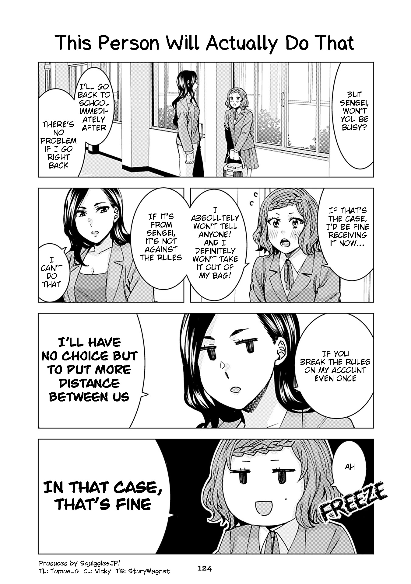 Kusanagi-sensei Is Being Tested Chapter 228 page 1 - Chapter 228: This Person Will Actually Do That
