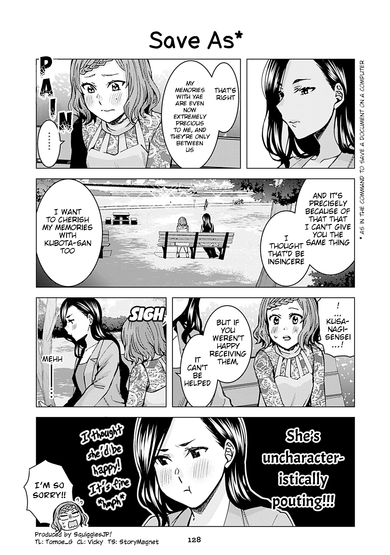 Kusanagi-sensei Is Being Tested Chapter 232 page 1 - Chapter 232: Save As*