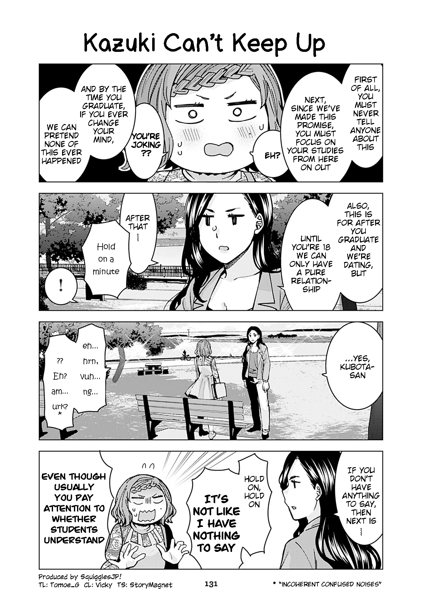 Kusanagi-sensei Is Being Tested Chapter 235 page 1 - Chapter 235: Kazuki Can’t Keep Up