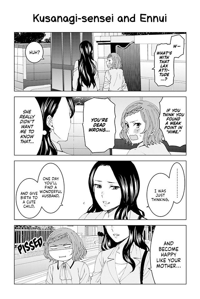 Kusanagi-sensei Is Being Tested Chapter 26 page 1 - Chapter 26 : Kusanagi-sensei and Ennui