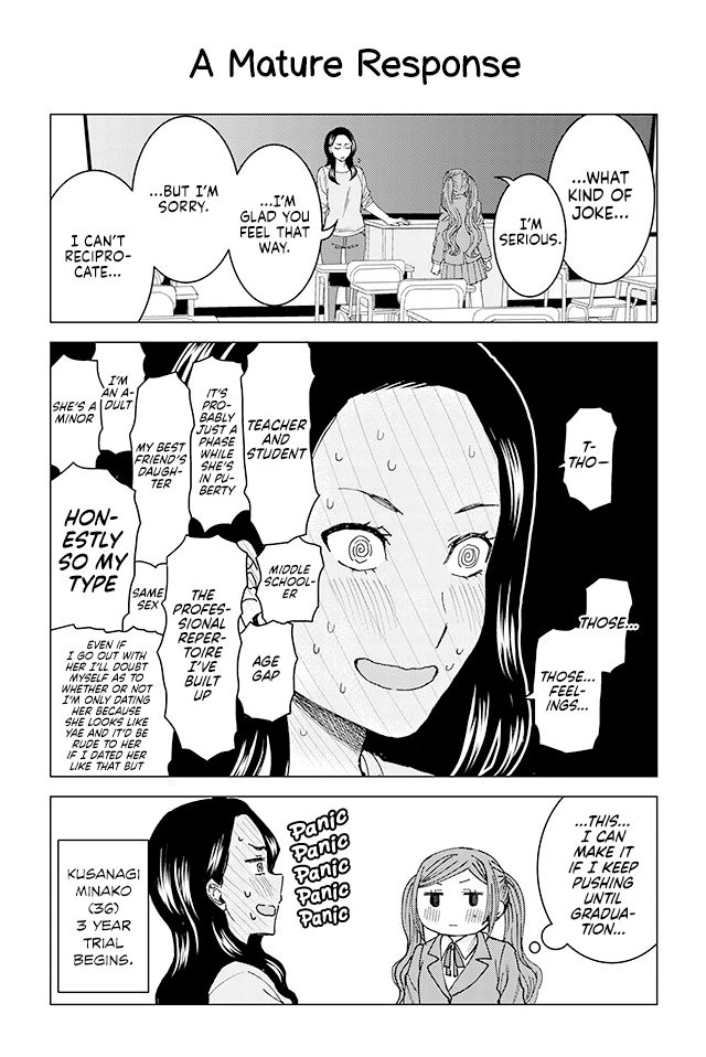 Kusanagi-sensei Is Being Tested Chapter 3 page 1 - Chapter 3 : A Mature Response