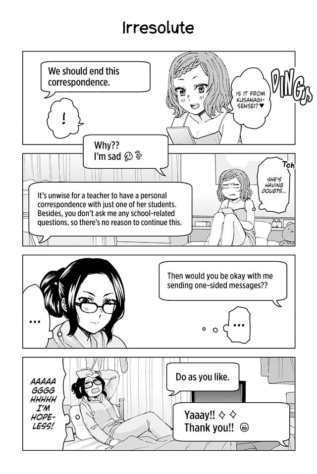 Kusanagi-sensei Is Being Tested Chapter 40 page 1 - Chapter 40: Irresolute