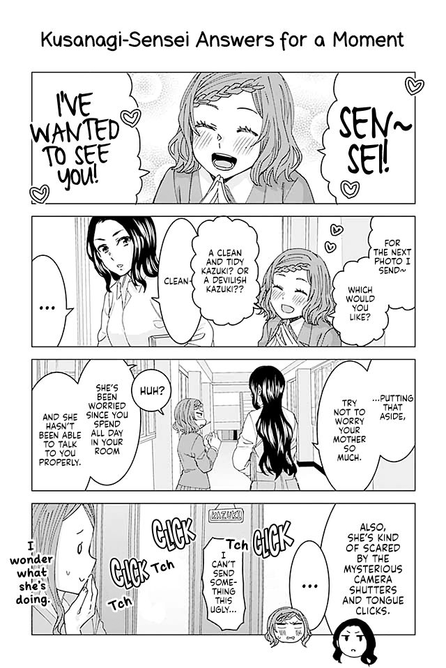 Kusanagi-sensei Is Being Tested Chapter 48 page 1 - Chapter 48: Kusanagi-Sensei Answers for a Momen