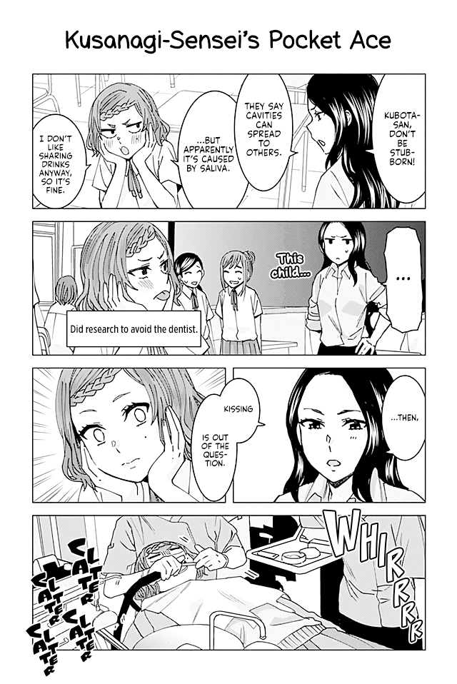 Kusanagi-sensei Is Being Tested Chapter 63 page 1 - Chapter 63: Kusanagi-Sensei’s Pocket Ace