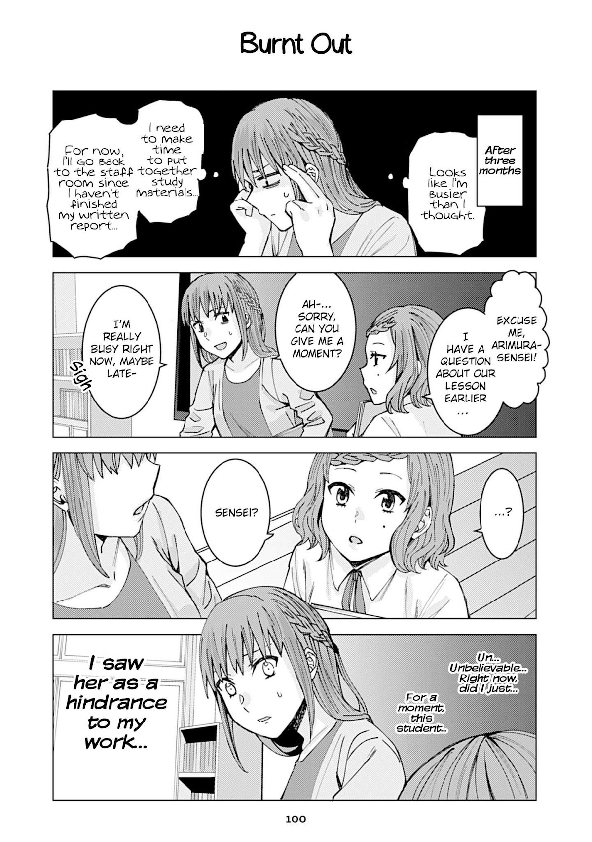 Kusanagi-sensei Is Being Tested Chapter 87 page 1 - Chapter 87: Burnt Out