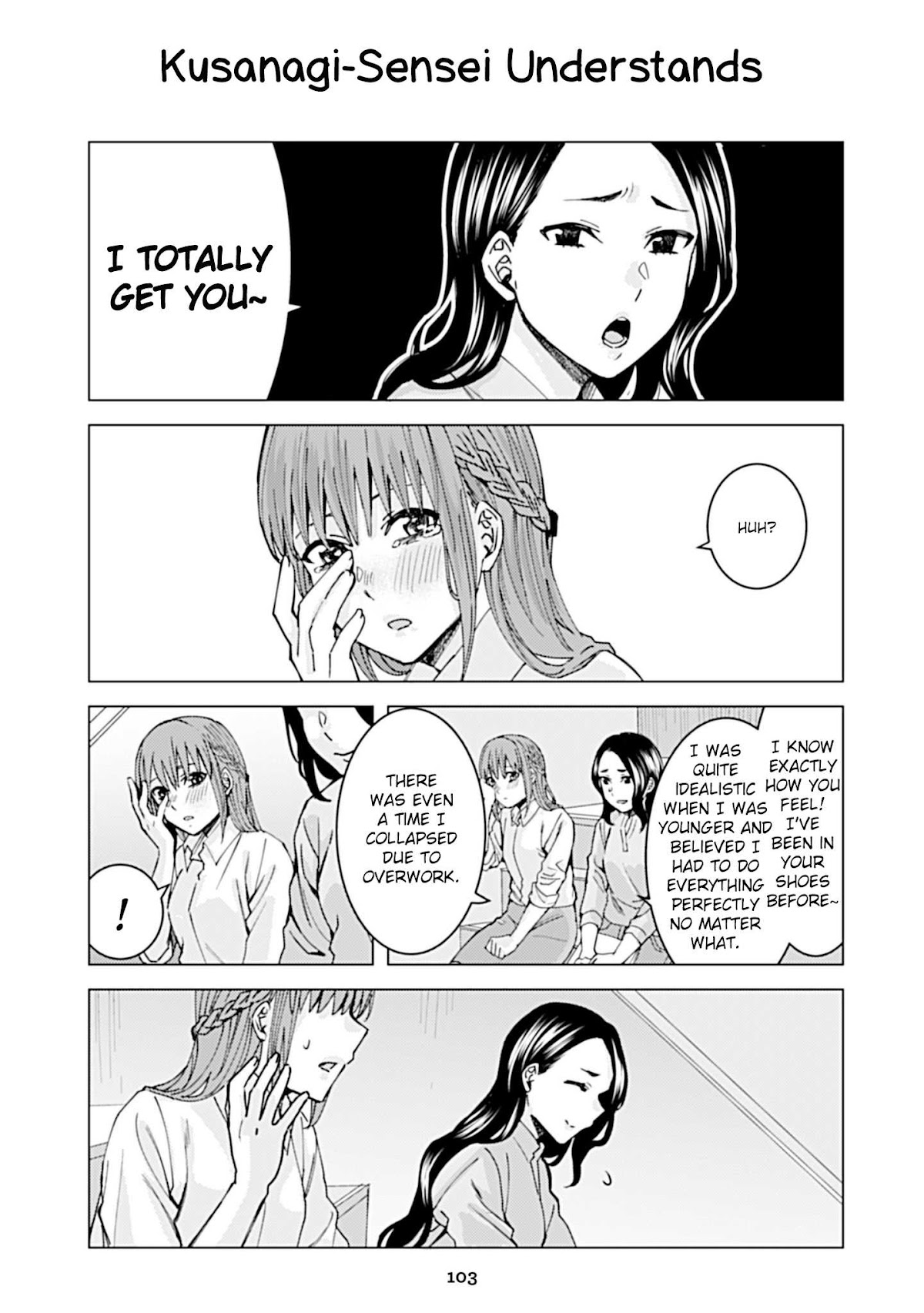 Kusanagi-sensei Is Being Tested Chapter 90 page 1 - Chapter 90: Kusanagi-Sensei Understands