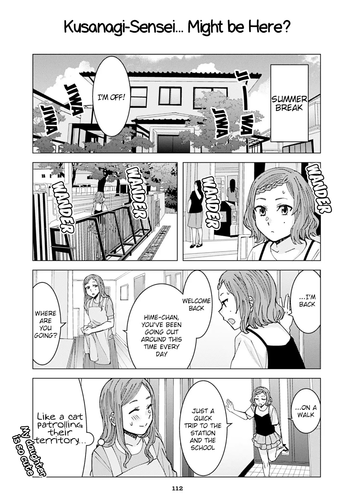 Kusanagi-sensei Is Being Tested Chapter 97 page 1 - Chapter 97: Kusanagi-Sensei... Might be Here?