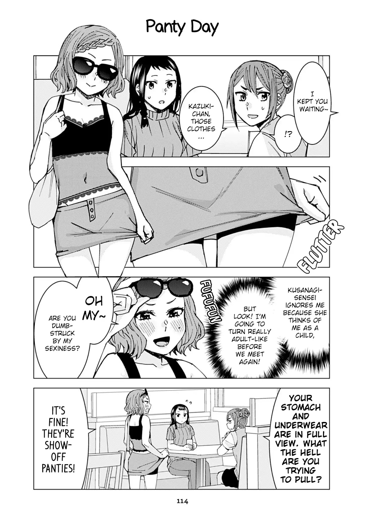 Kusanagi-sensei Is Being Tested Chapter 99 page 1 - Chapter 99: Panty Day