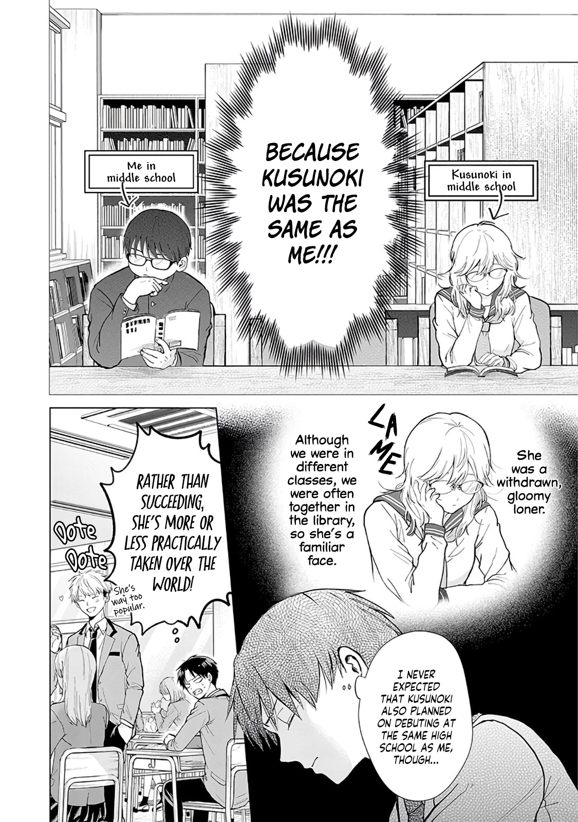 Kusunoki-san Failed to Debut in High School Chapter 1 page 6 - Chapter 1: I decided to never interact with pretty girls