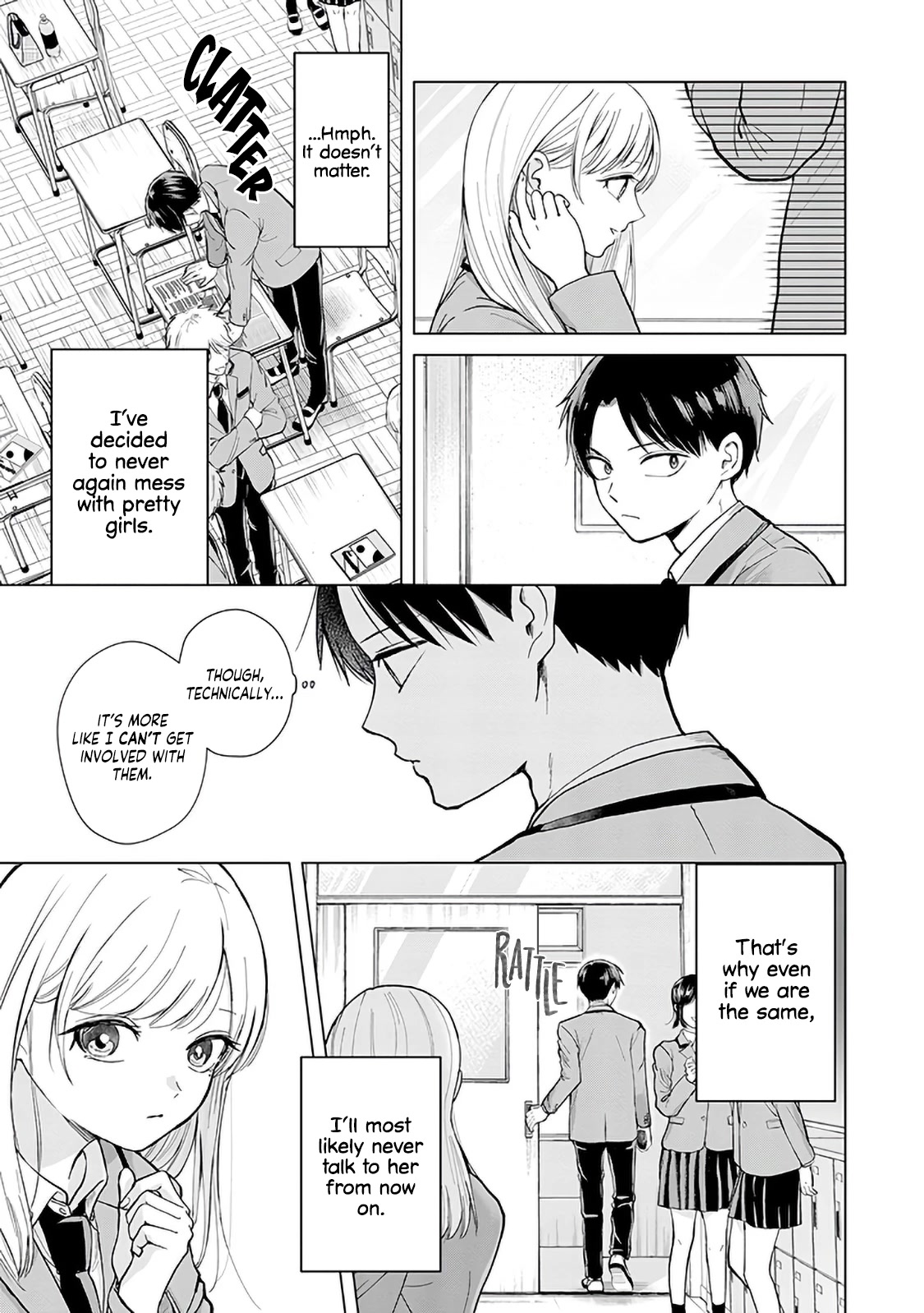 Kusunoki-san Failed to Debut in High School Chapter 1 page 7 - Chapter 1: I decided to never interact with pretty girls