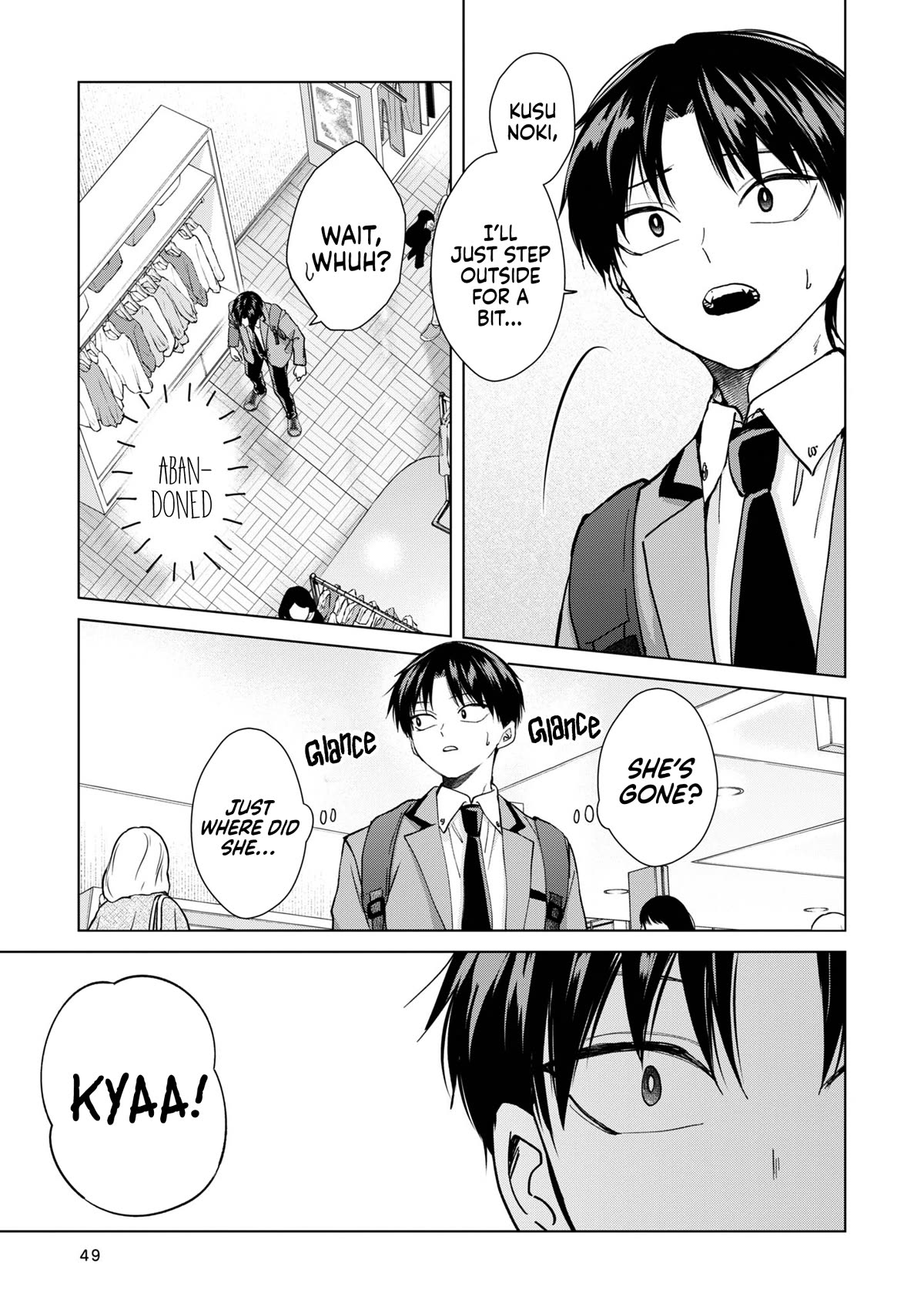 Kusunoki-san Failed to Debut in High School Chapter 10 page 11 - Chapter 10: Like this, aren't we gonna be seen as a couple?