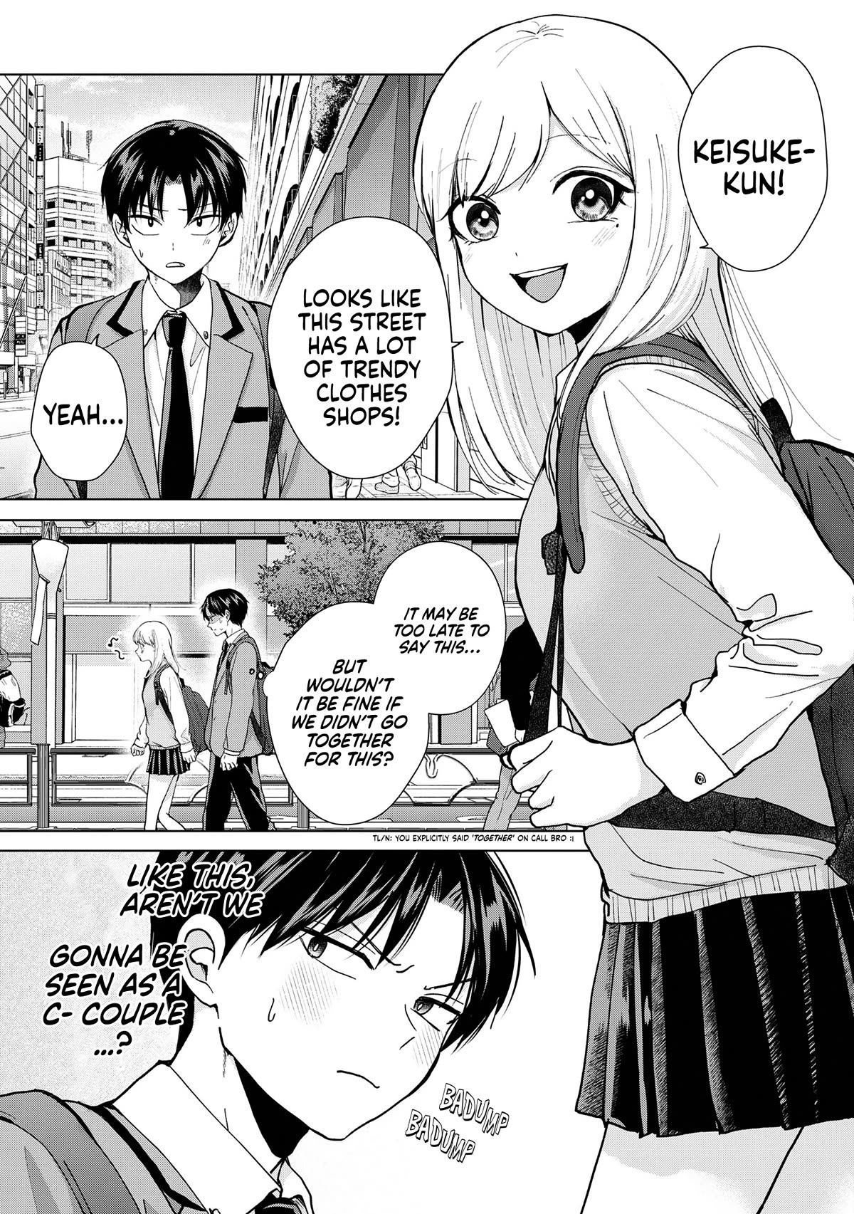 Kusunoki-san Failed to Debut in High School Chapter 10 page 3 - Chapter 10: Like this, aren't we gonna be seen as a couple?