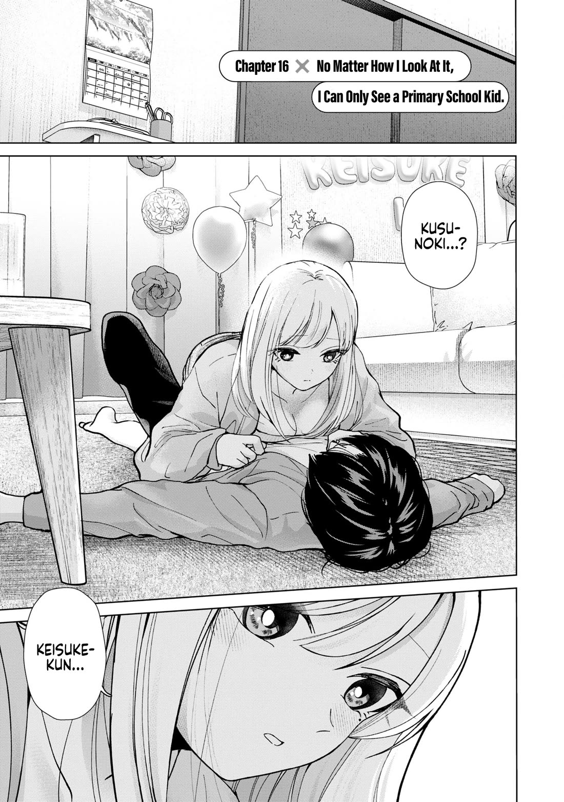 Kusunoki-san Failed to Debut in High School Chapter 16 page 1 - Chapter 16: No matter how I look at it, I can only see a primary school kid