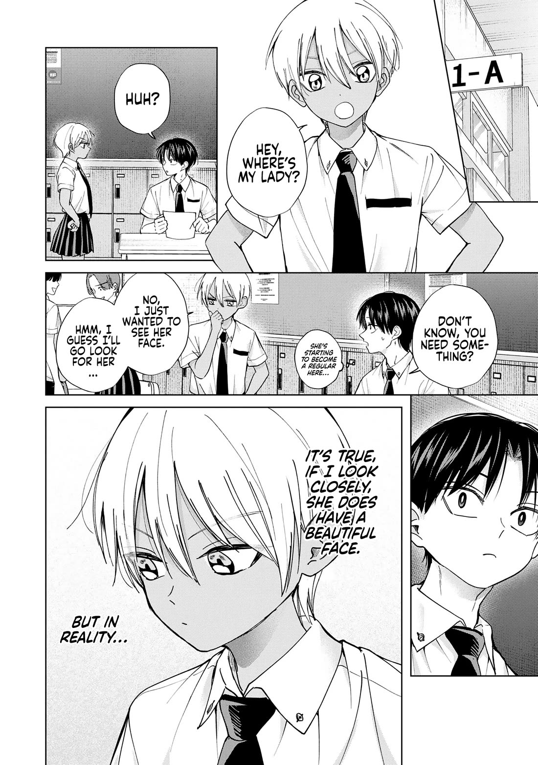 Kusunoki-san Failed to Debut in High School Chapter 20 page 6 - Chapter 20: It's true, if you look closely, she does have a beautiful face.