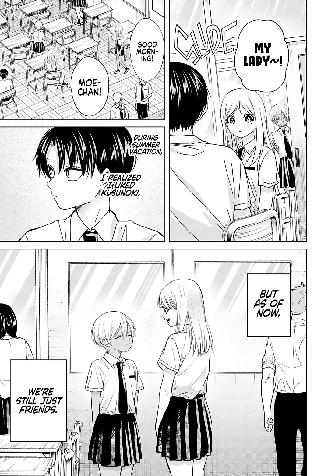 Kusunoki-san Failed to Debut in High School Chapter 29 page 5 - Chapter 29: If it means out current relationship won't fall apart, I'm fine with leaving things as they are