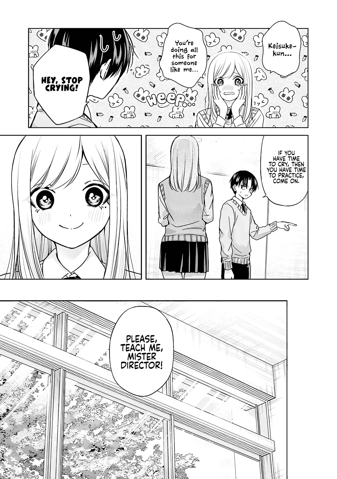 Kusunoki-san Failed to Debut in High School Chapter 35.1 page 3 - Chapter 35.1: Even if Hebikawa is sick, why does it concern me? (Part one)